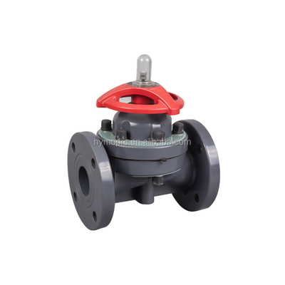 10 Years of Manufacturing Experience PVDF Socket Double Union Pneumatic Diaphragm Valve