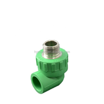 Brass Insert Plastic Plumbing PPR Pipe Fittings Elbow for 20mm-400mm Water Distribution
