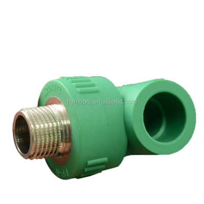 Brass Insert Plastic Plumbing PPR Pipe Fittings Elbow for 20mm-400mm Water Distribution