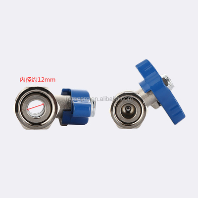 STAINLESS STEEL ASTM/DIN Standard Mini Ball Valve PEX Nickel Plated for Copper Gas Pipe