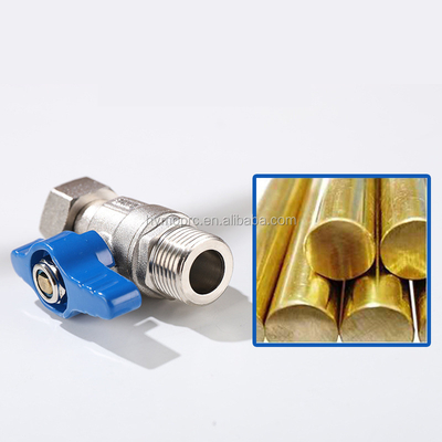 STAINLESS STEEL ASTM/DIN Standard Mini Ball Valve PEX Nickel Plated for Copper Gas Pipe