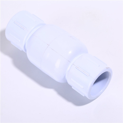PP Ball Check Valve for High Pressure Well Pump Plumbing Material 1/2&quot;-4&quot; Grey Color