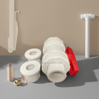 PVC Union Type 2&quot; Ball Valve Type for Wholesales OEM ODM UPVC White Plastic 1/2&quot; PVC