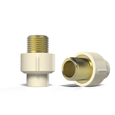 Water Supply CPVC Tee Pipes and Fittings with BSPT Thread Forged Connection Flange