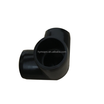 Black PVC 3-Way Elbow for 1/2&quot; to 1&quot; Pipe Fittings Customizable OEM ODM