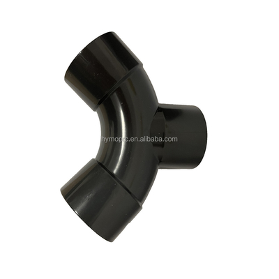 45-Degree Y-Branch Pipe Fitting Lateral Tee DN50 for Water Pipes STANDARD Length White