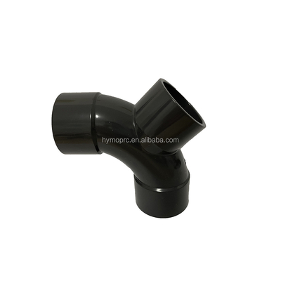 45-Degree Y-Branch Pipe Fitting Lateral Tee DN50 for Water Pipes STANDARD Length White
