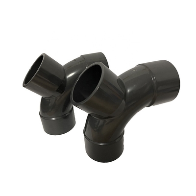 Affordable UPVC Y Type Tee Pipe Fittings in White with Pressure PN16 and Sizes DN50 DN63