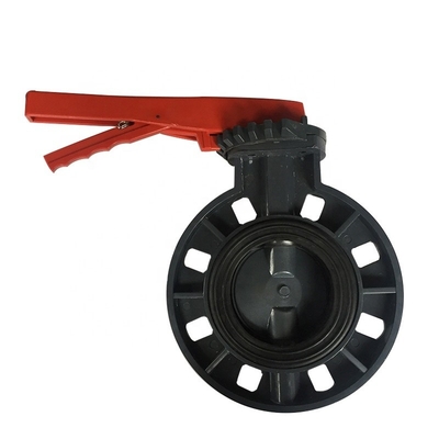 Water Media 2&quot;-12&quot; PVC Butterfly Valve Wafer Type for Hydraulic Ball Structure Manual