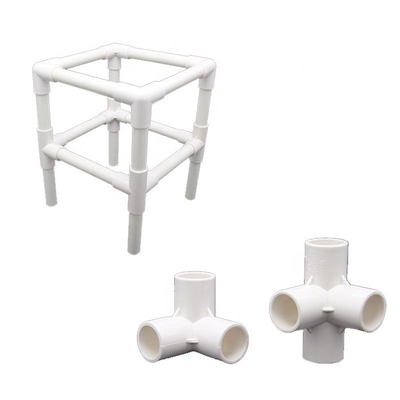 DIY Kids Craft Bird Cage Water Supply UPVC Fittings Strong Pipe Fitting Names and Parts