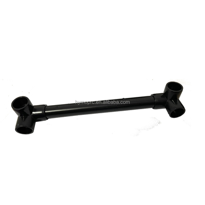 Standard Thickness PVC Furniture Fittings Black Pipe Fittings 3 4 5 Way Pipe Connector