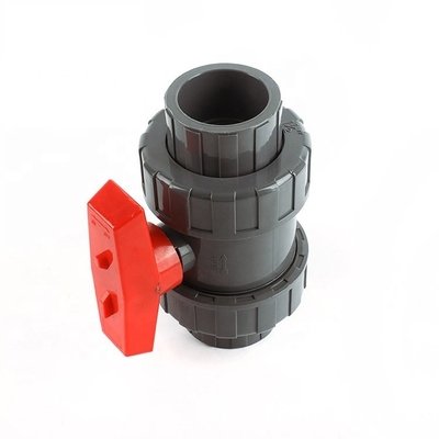 Socket/Thread Connection True Union Ball Valve with PVC Flange and OEM Manufacturing