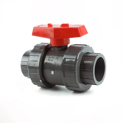 Socket/Thread Connection True Union Ball Valve with PVC Flange and OEM Manufacturing