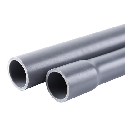 PVC Electrical Conduit Pipe for Glue Connection Grey ASTM Standard UL 651 Sch 40 Size