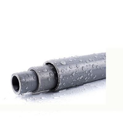 PVC Electrical Conduit Pipe for Glue Connection Grey ASTM Standard UL 651 Sch 40 Size