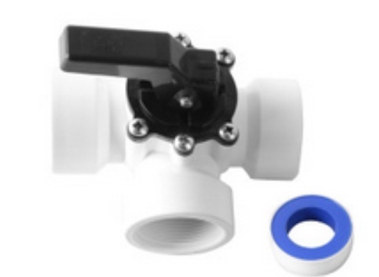 3-Way PVC Ball Valve for Swimming Pools Hydraulic Water Media General Application OEM