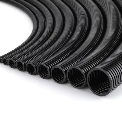 Electrical Ultra Round Head LDPE Corrugated Pipe Customizable OEM Support in Black Color