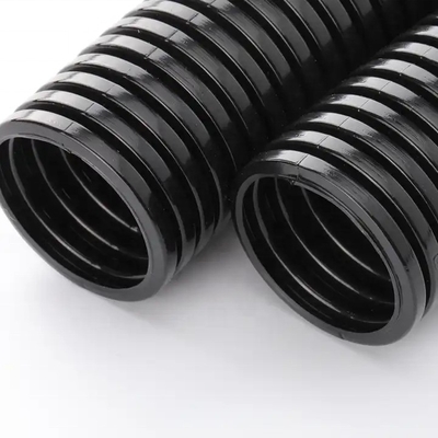 Electrical Ultra Round Head LDPE Corrugated Pipe Customizable OEM Support in Black Color