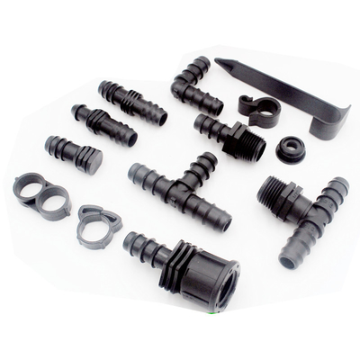 Blue 20mm and 16mm Drip Irrigation Fittings Plastic Clamp Ring for PE Pipe Drip Tube